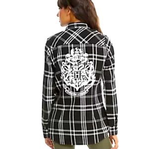 Harry Potter Hogwarts Plaid Woven Button-Up shirt